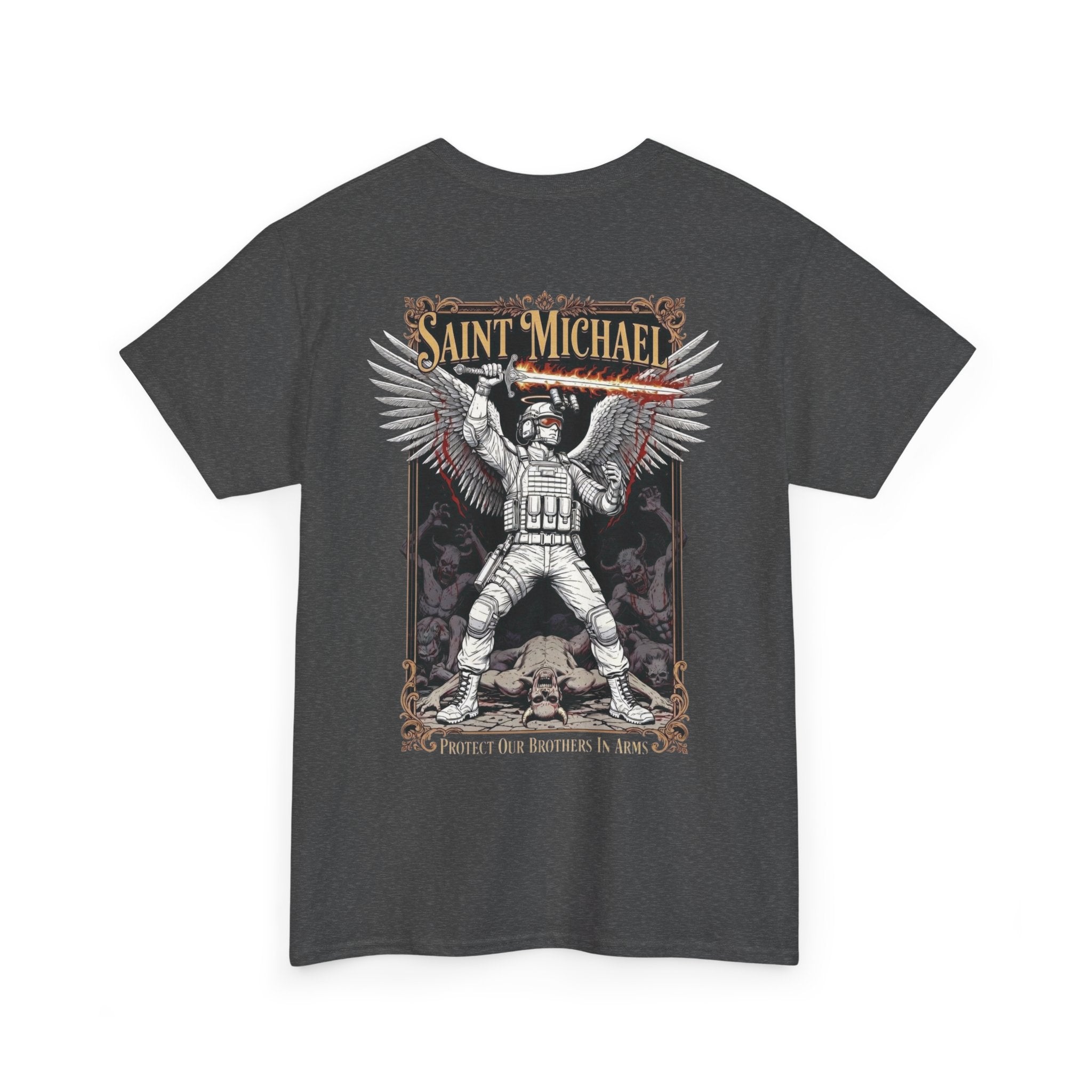 T-shirt Saint Michael Protect Our Brothers In Arms n°1