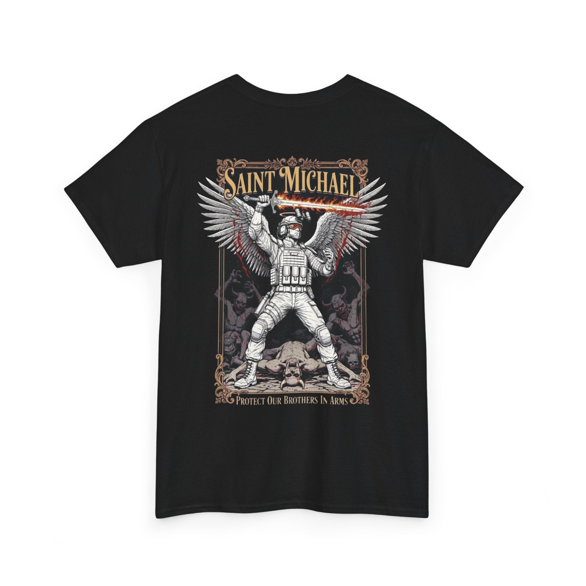 T-shirt Saint Michael Protect Our Brothers In Arms n°1