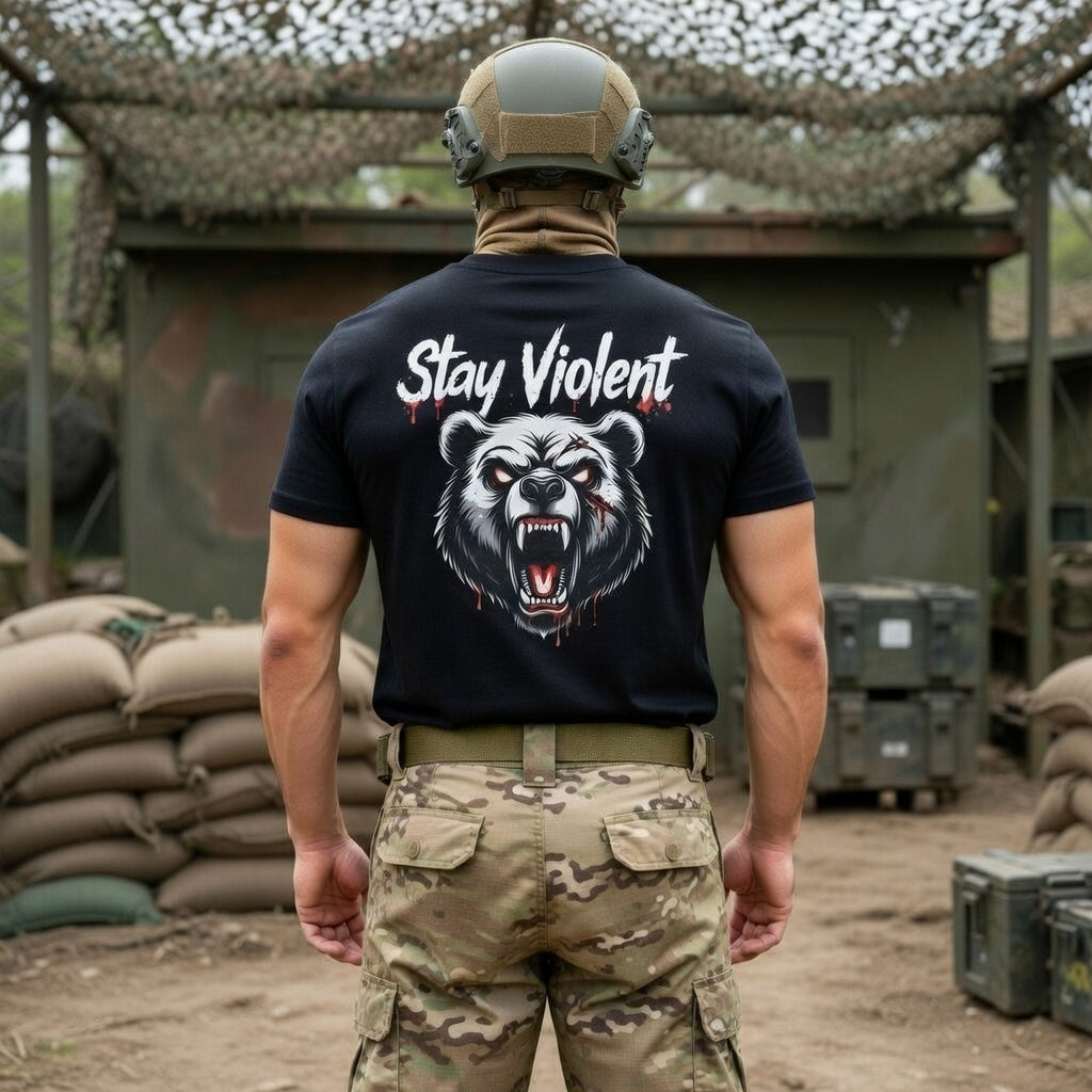 T-shirt Bear Stay Violent