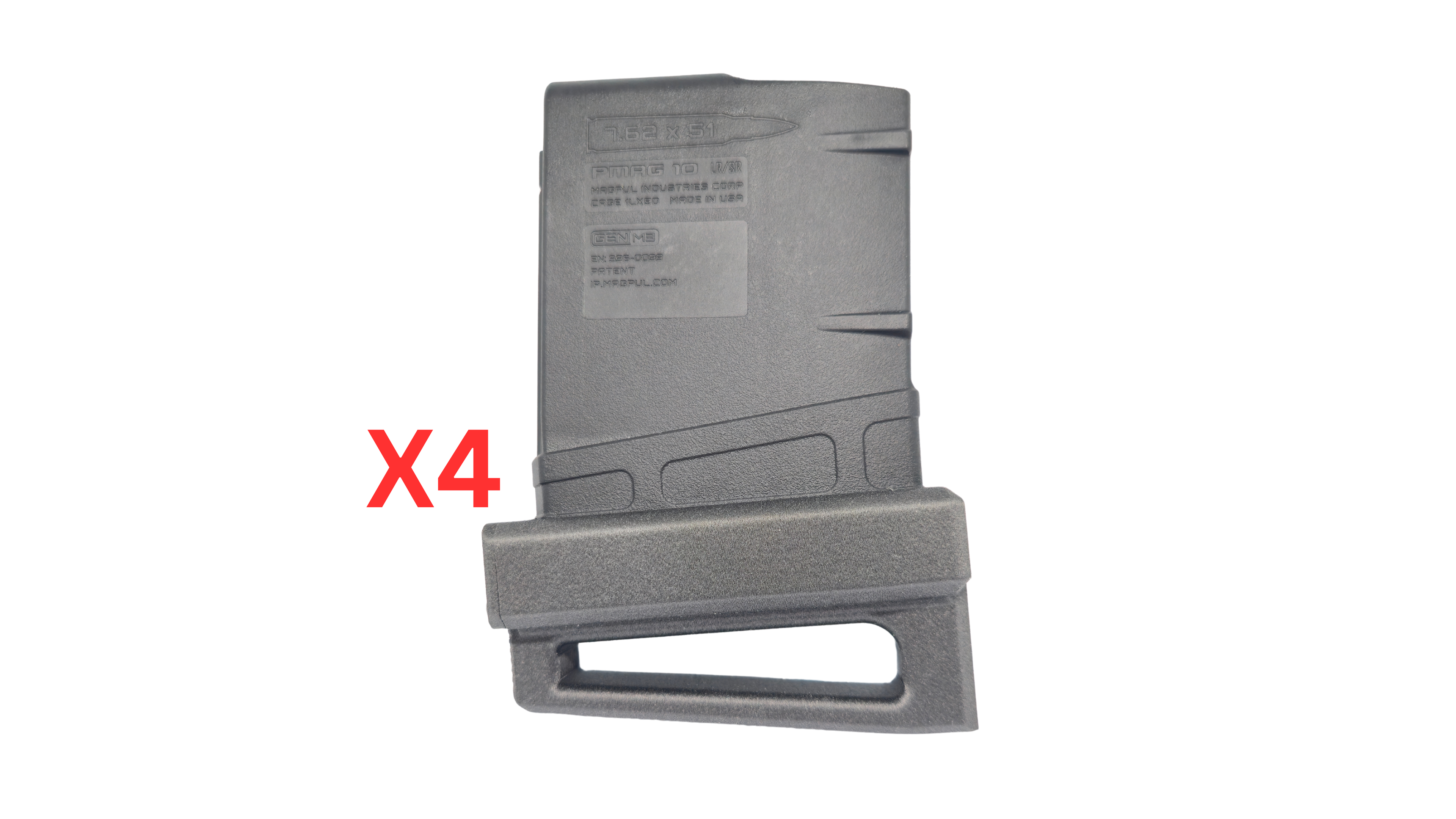 X4 Talon de Chargeur tactique Magpul PMAG Gen 3 308w