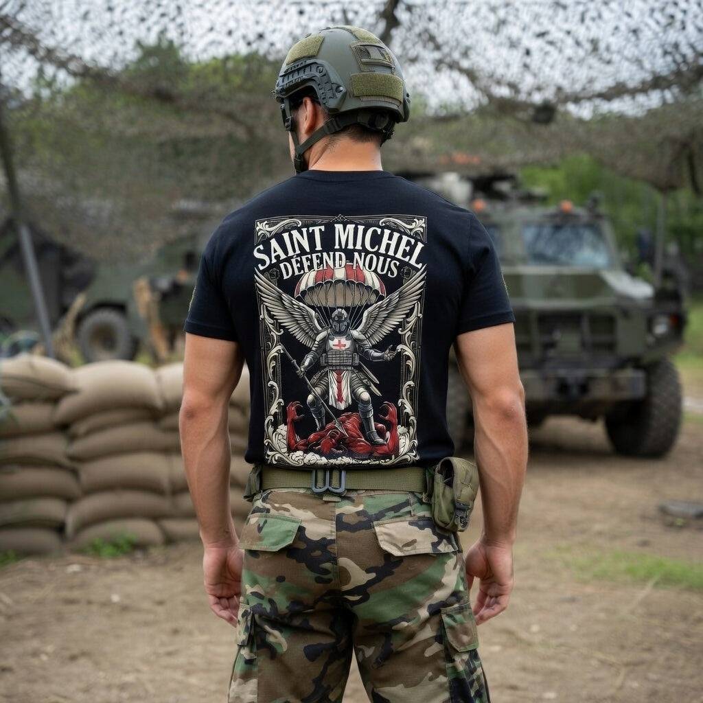 T-shirt Saint Michel Défend nous n°1
